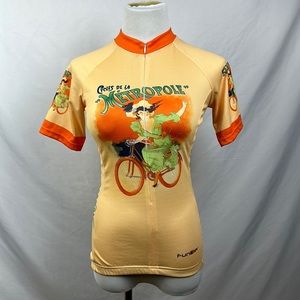 Women’s 'Metropole' Peach & Orange Cycling Jersey